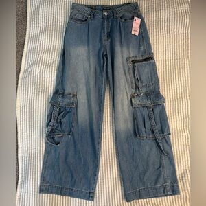 Wild Fable Blue Straight Leg Jeans with Vintage Wash